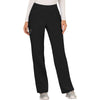 black - Mid Rise Straight Leg Pull-on Pant