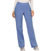 ciel blue - Mid Rise Straight Leg Pull-on Pant