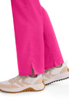 Electric Pink - Women's Mid Rise Straight Leg Pull-on Scrub Pants – Petite (View 3)