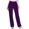 eggplant - Mid Rise Straight Leg Pull-on Pant