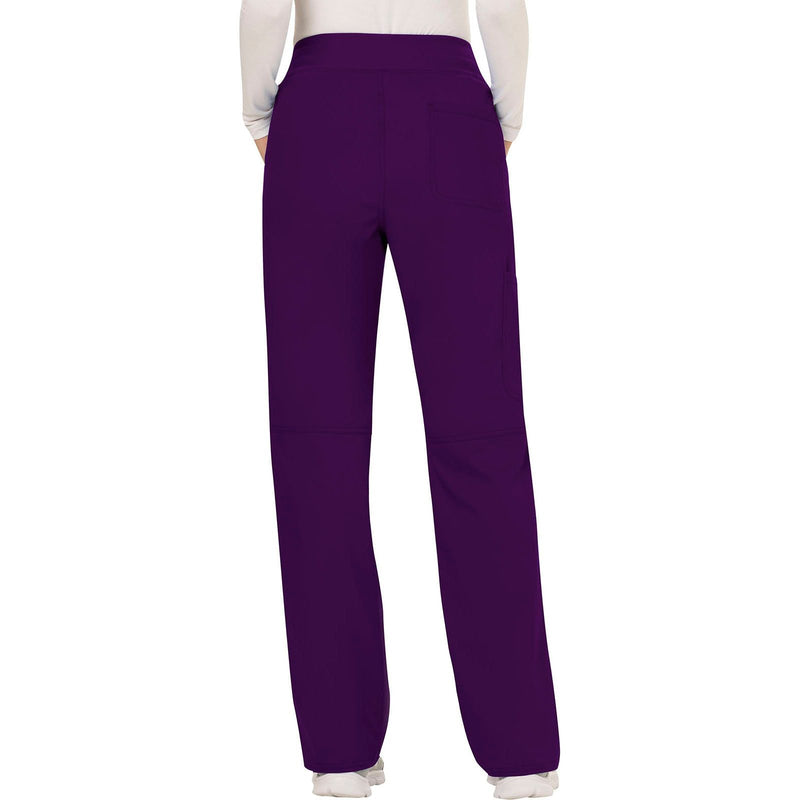 eggplant - Mid Rise Straight Leg Pull-on Pant