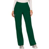hunter green - Mid Rise Straight Leg Pull-on Pant