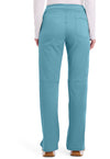 Soft Marine - Women's Mid Rise Straight Leg Pull-on Scrub Pants – Petite (Back)