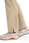Khaki - Women's Mid Rise Straight Leg Pull-on Scrub Pants – Tall (View 3)