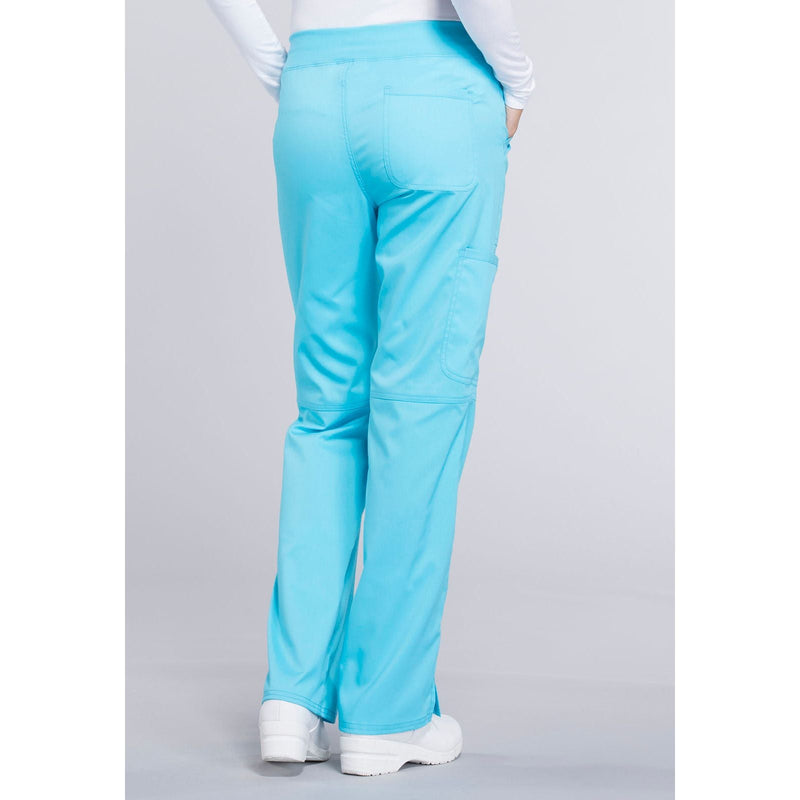 turquoise - Mid Rise Straight Leg Pull-on Pant
