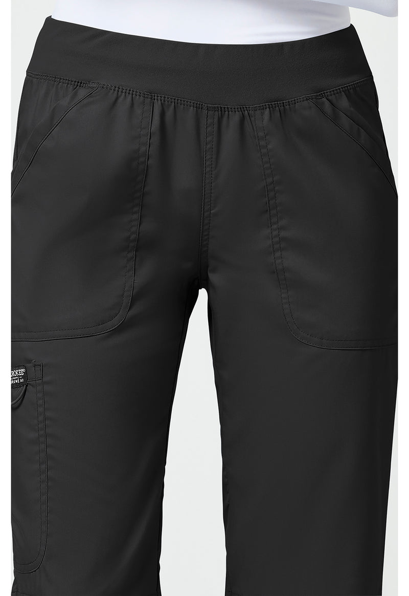 Black - Cherokee Cherokee WW Revolution Women's Scrub Pants - Detail 2 View