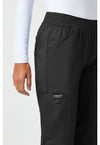 Black - Cherokee Cherokee WW Revolution Women's Scrub Pants - Detail 3 View