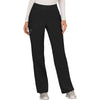 black - Mid Rise Straight Leg Pull-on Pant