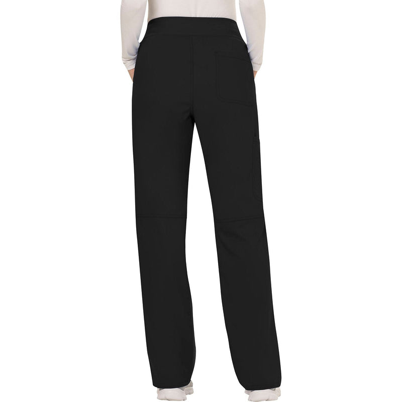 black - Mid Rise Straight Leg Pull-on Pant