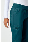 Caribbean Blue - Cherokee Cherokee WW Revolution Women's Scrub Pants - Detail 3 View