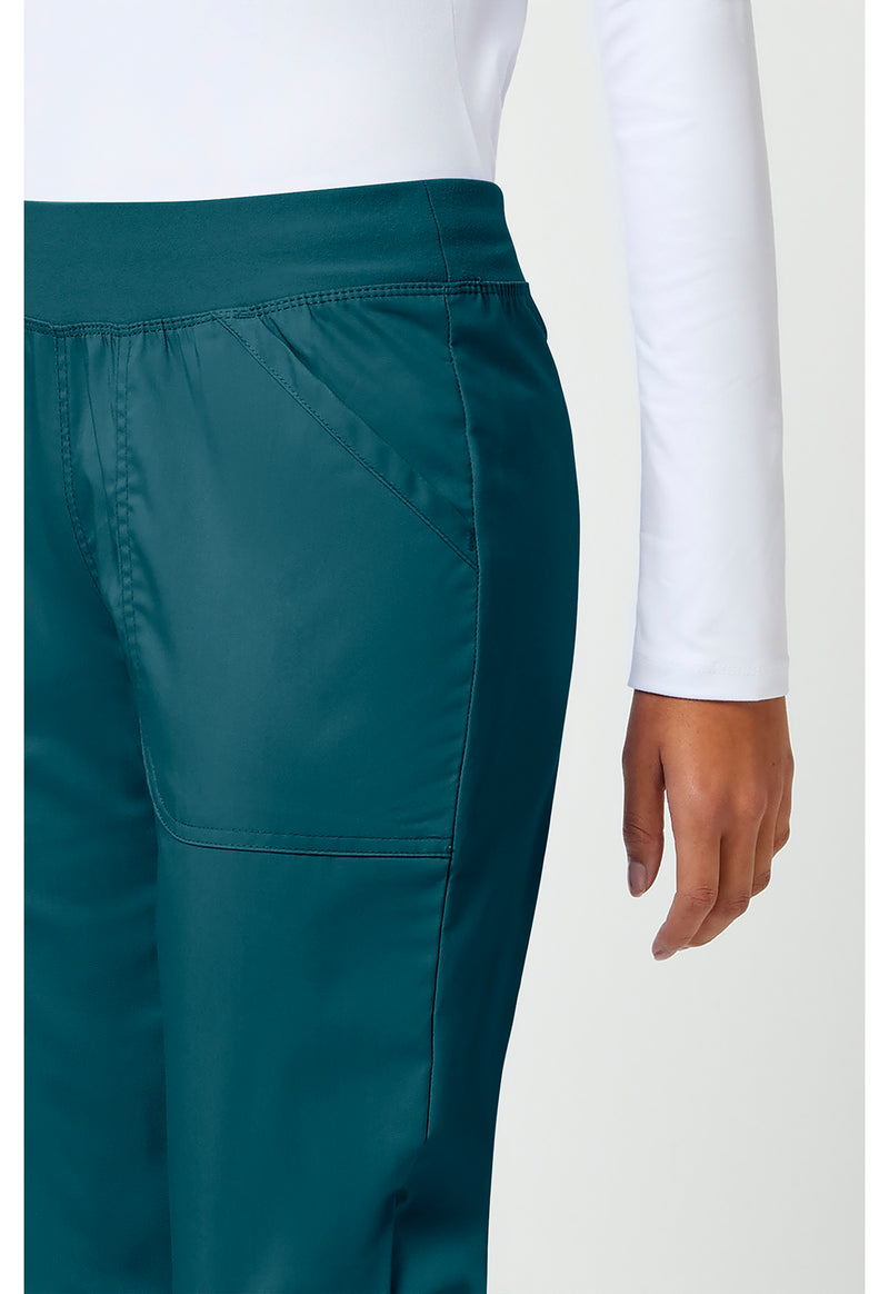 Caribbean Blue - Cherokee Cherokee WW Revolution Women's Scrub Pants - Detail 4 View