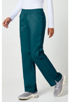 Caribbean Blue - Cherokee Cherokee WW Revolution Women's Scrub Pants - Left Side View