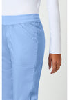 Ciel Blue - Cherokee Cherokee WW Revolution Women's Scrub Pants - Detail 4 View