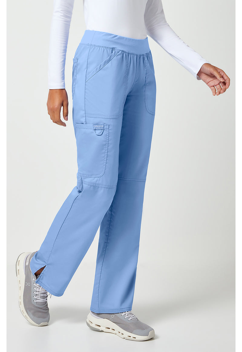 Ciel Blue - Cherokee Cherokee WW Revolution Women's Scrub Pants - Right Side View