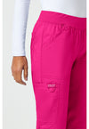 Electric Pink - Cherokee Cherokee WW Revolution Women's Scrub Pants - Detail 3 View