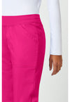 Electric Pink - Cherokee Cherokee WW Revolution Women's Scrub Pants - Detail 4 View