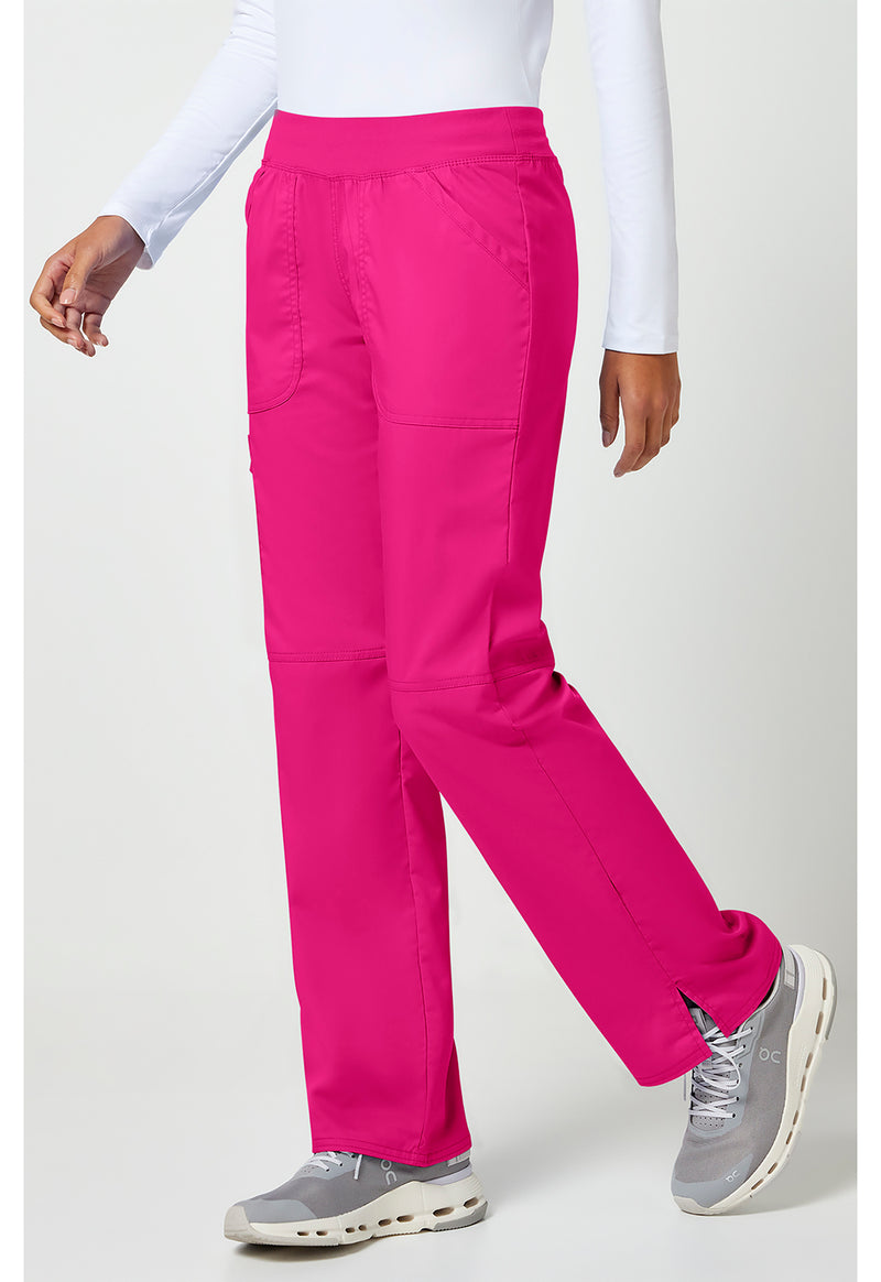 Electric Pink - Cherokee Cherokee WW Revolution Women's Scrub Pants - Left Side View