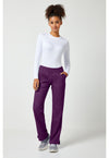 Eggplant - Cherokee Cherokee WW Revolution Women's Scrub Pants - Detail 1 View