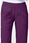 Eggplant - Cherokee Cherokee WW Revolution Women's Scrub Pants - Detail 2 View