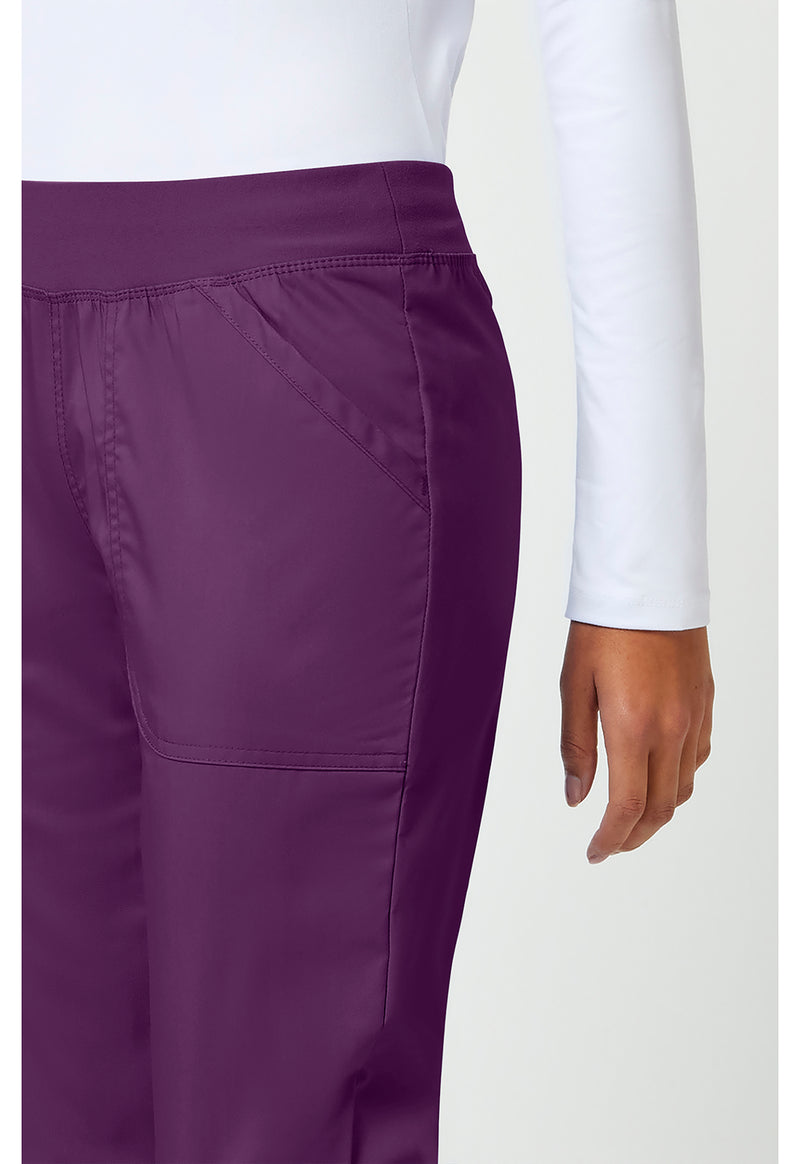 Eggplant - Cherokee Cherokee WW Revolution Women's Scrub Pants - Detail 4 View