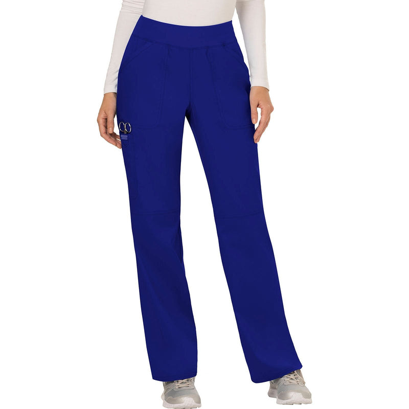 galaxy blue - Mid Rise Straight Leg Pull-on Pant