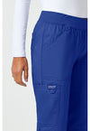 Galaxy Blue - Cherokee Cherokee WW Revolution Women's Scrub Pants - Detail 3 View