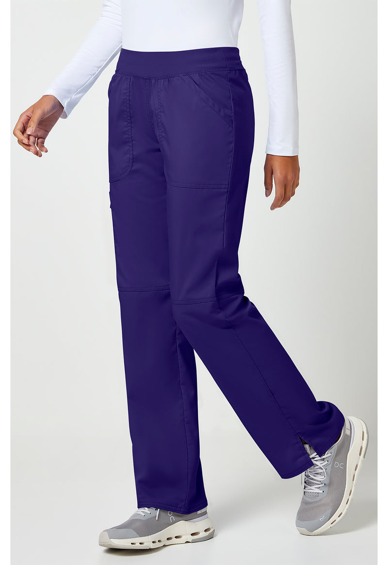 Grape - Cherokee Cherokee WW Revolution Women's Scrub Pants - Left Side View