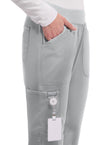 Grey - Cherokee Cherokee WW Revolution Women's Scrub Pants - Detail 2 View