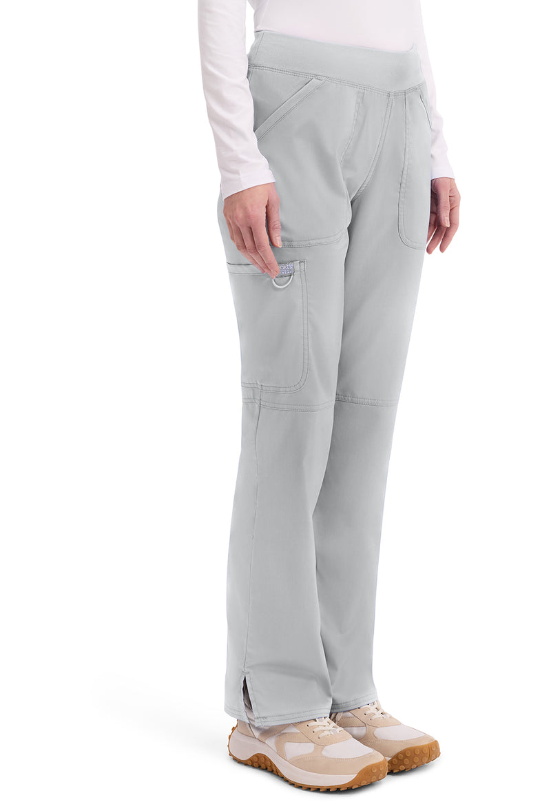 Grey - Cherokee Cherokee WW Revolution Women's Scrub Pants - Right Side View