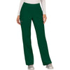 hunter green - Mid Rise Straight Leg Pull-on Pant