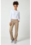 Khaki - Cherokee Cherokee WW Revolution Women's Scrub Pants - Detail 1 View