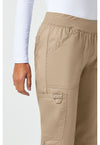 Khaki - Cherokee Cherokee WW Revolution Women's Scrub Pants - Detail 3 View