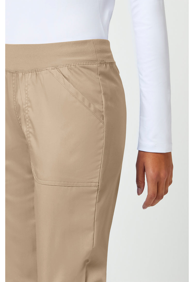 Khaki - Cherokee Cherokee WW Revolution Women's Scrub Pants - Detail 4 View