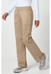 Khaki - Cherokee Cherokee WW Revolution Women's Scrub Pants - Left Side View
