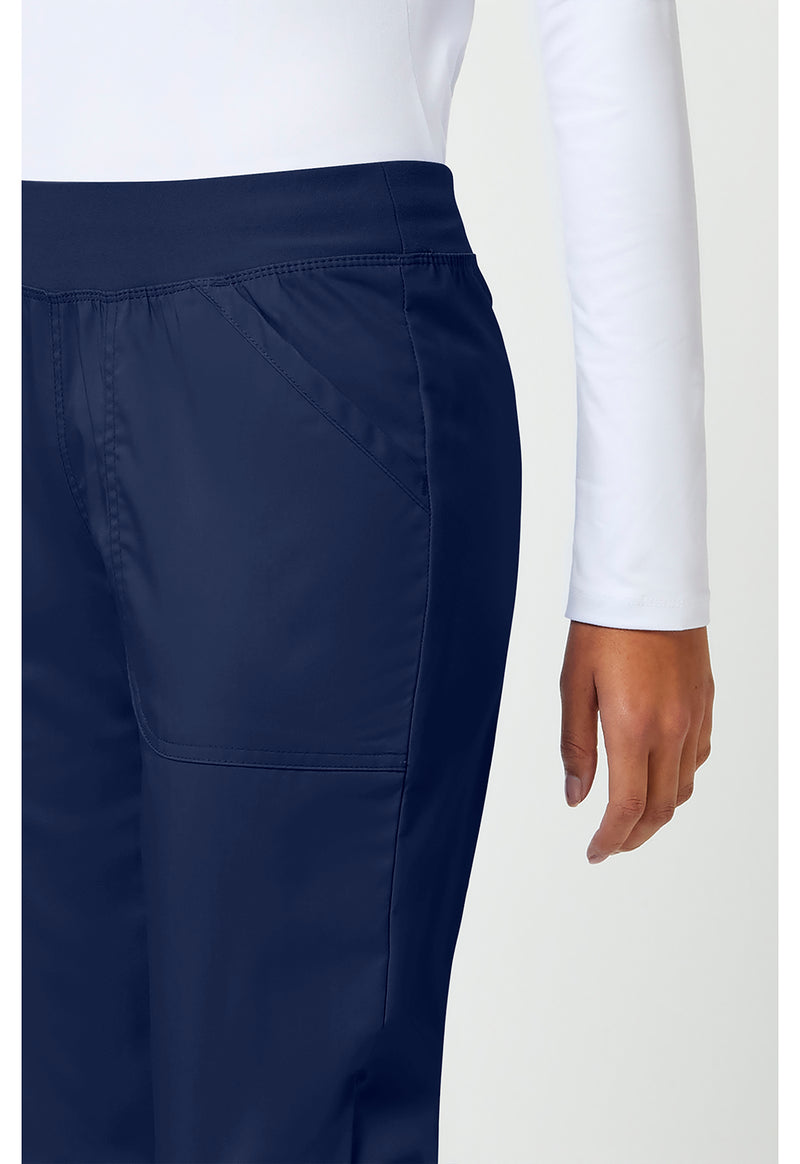 Navy - Cherokee Cherokee WW Revolution Women's Scrub Pants - Detail 4 View