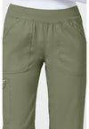 Olive - Cherokee Cherokee WW Revolution Women's Scrub Pants - Detail 2 View