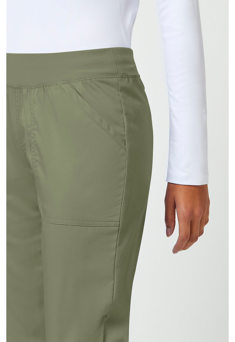 Olive - Cherokee Cherokee WW Revolution Women's Scrub Pants - Detail 4 View