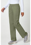 Olive - Cherokee Cherokee WW Revolution Women's Scrub Pants - Left Side View
