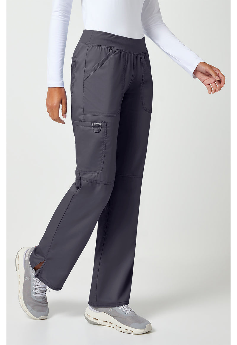Pewter - Cherokee Cherokee WW Revolution Women's Scrub Pants - Right Side View