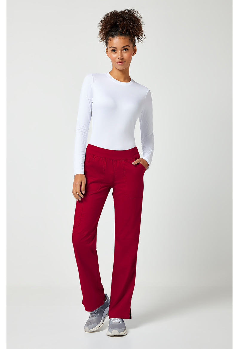 Red - Cherokee Cherokee WW Revolution Women's Scrub Pants - Detail 1 View