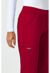 Red - Cherokee Cherokee WW Revolution Women's Scrub Pants - Detail 3 View