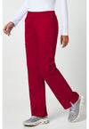 Red - Cherokee Cherokee WW Revolution Women's Scrub Pants - Left Side View