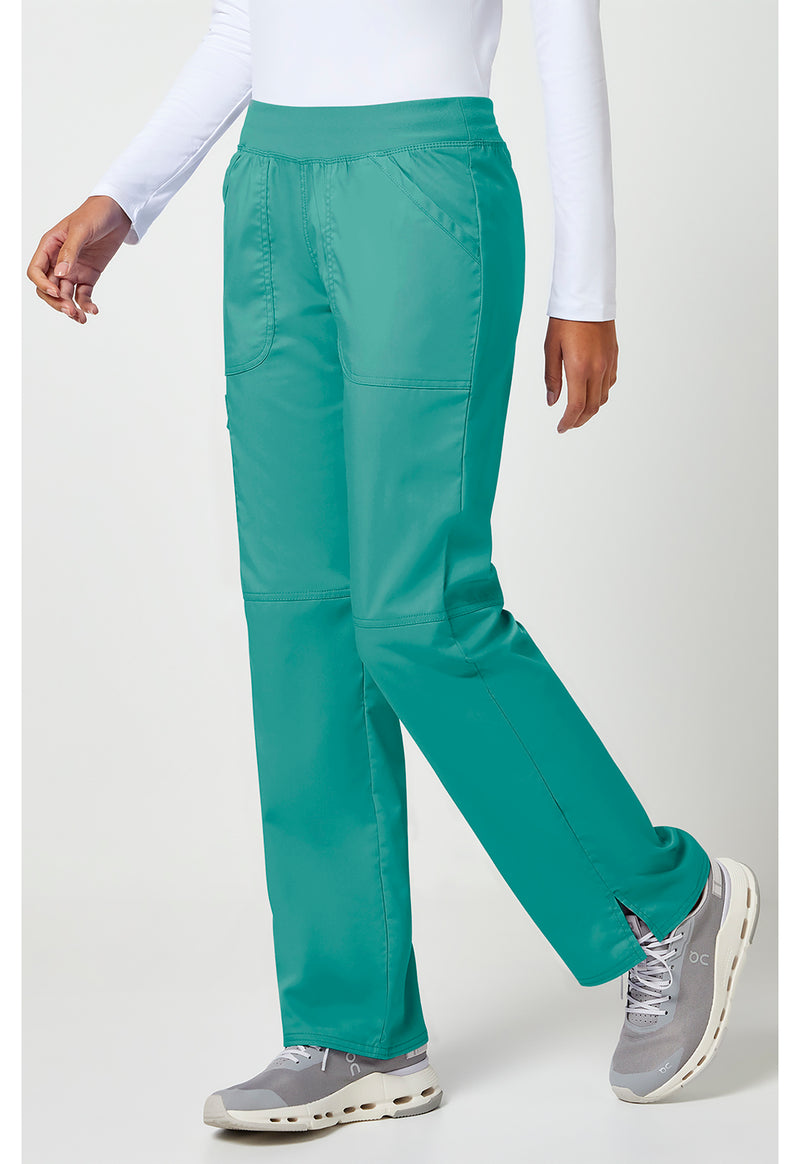 Soft Marine - Cherokee Cherokee WW Revolution Women's Scrub Pants - Left Side View