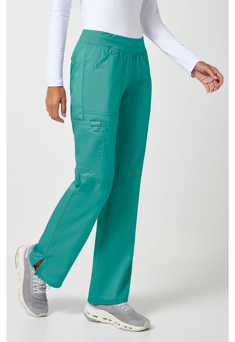 Soft Marine - Cherokee Cherokee WW Revolution Women's Scrub Pants - Right Side View