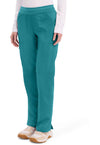 Teal Blue - Cherokee Cherokee WW Revolution Women's Scrub Pants - Left Side View