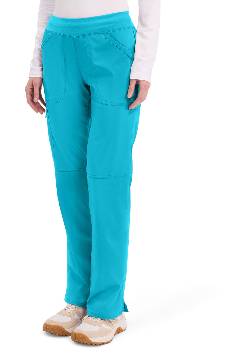 Turquoise - Cherokee Cherokee WW Revolution Women's Scrub Pants - Left Side View