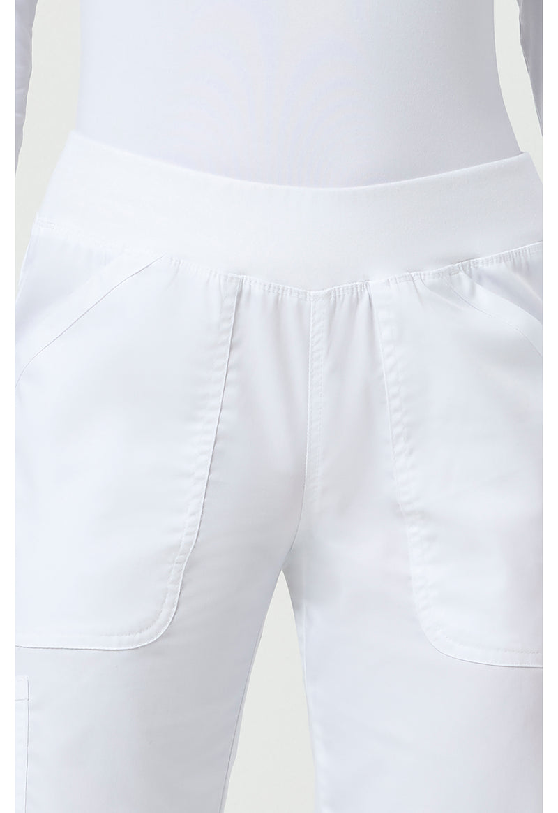 White - Cherokee Cherokee WW Revolution Women's Scrub Pants - Detail 2 View