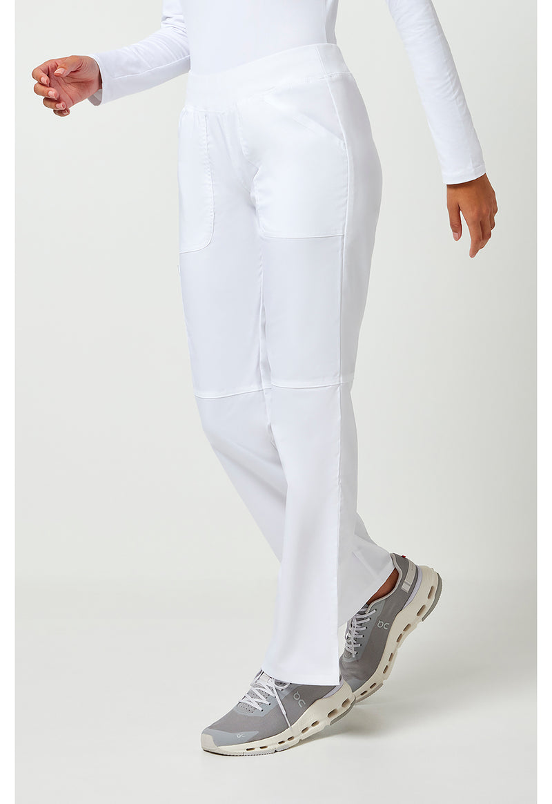 White - Cherokee Cherokee WW Revolution Women's Scrub Pants - Left Side View