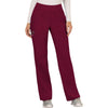 wine - Mid Rise Straight Leg Pull-on Pant