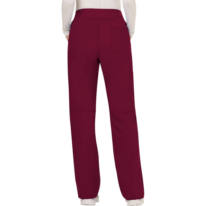 wine - Mid Rise Straight Leg Pull-on Pant